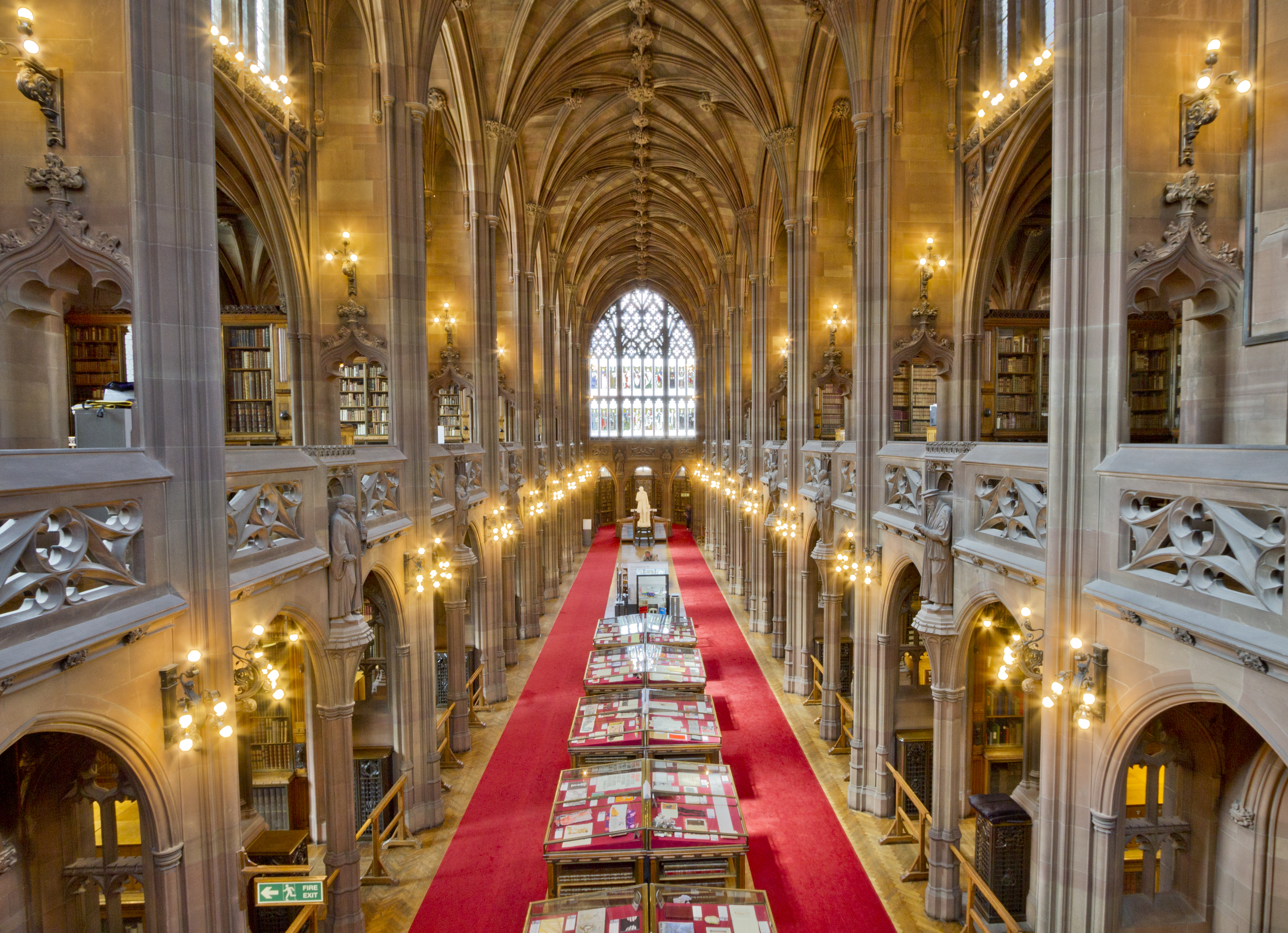 John Rylands Library v Manchesteru v Anglii.